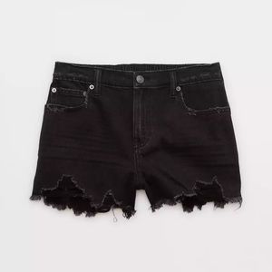 Aerie Daydream Denim Shorts in Charcoal Ash | Size XL